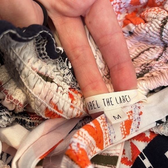 Anthropologie Abel the Label Aztec Geo Print Halter Maxi Dress Size M - Picture 9 of 10